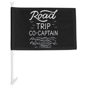 Road Trip Co-Captain I - RV Navigator Camping Love Car Flag