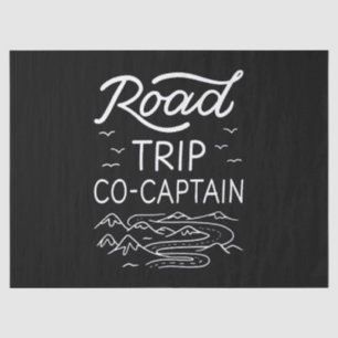Road Trip Co-Captain I - RV Navigator Camping Love Tissue Paper
