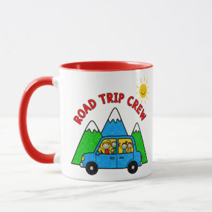 Road Trip Crew Kids Travel Drawing Mug