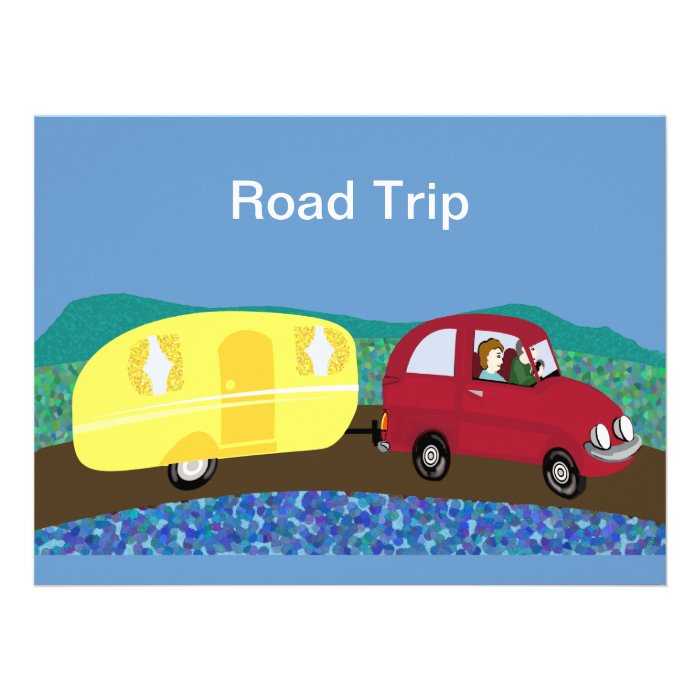 Road trip custom invite