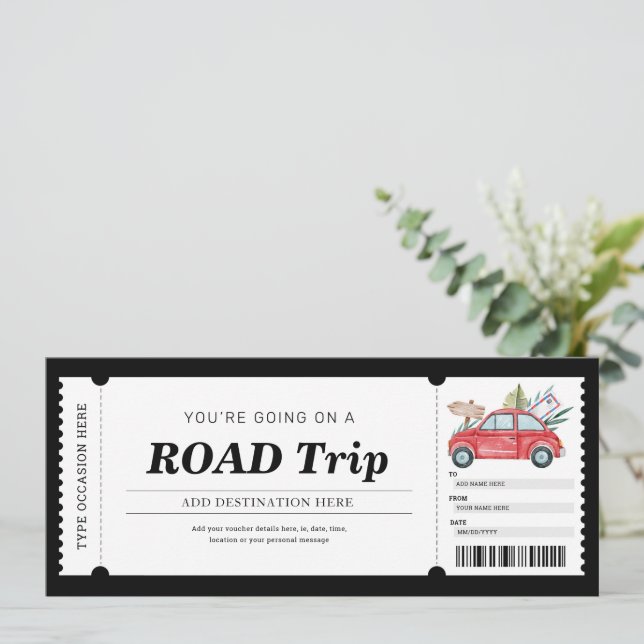 road-trip-gift-ticket-trip-travel-voucher-invitation-zazzle for Free Printable Travel Gift Certificate Template Road Trip Gift Ticket Trip Travel Voucher Invitation | Zazzle for Free Printable Travel Gift Certificate Template