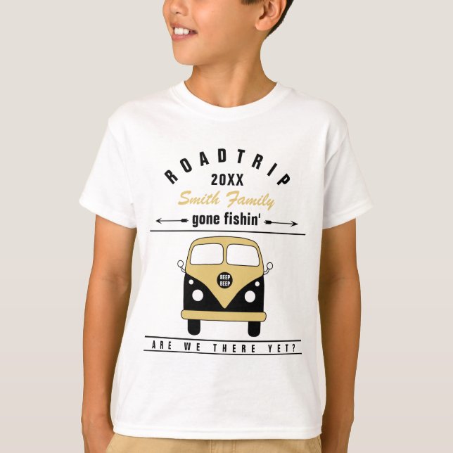 Road Trip Kids' T-Shirt Personalize (Front)