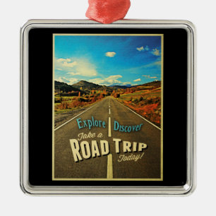 Road Trip Metal Ornament