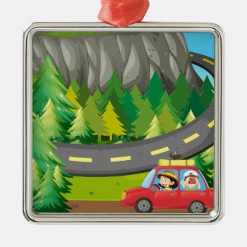 Road Trip Metal Ornament by GraphicsRF at Zazzle