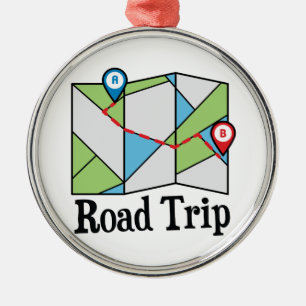 Road Trip Metal Ornament