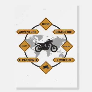 Road Trip – Motorcycle Adventure Poster