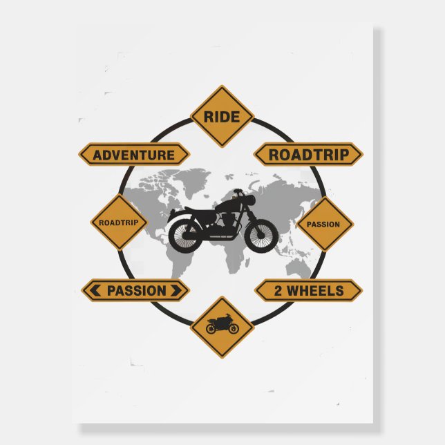 Road Trip – Motorcycle Adventure Poster (Front)