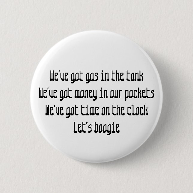 Road Trip Pinback Button (Front)