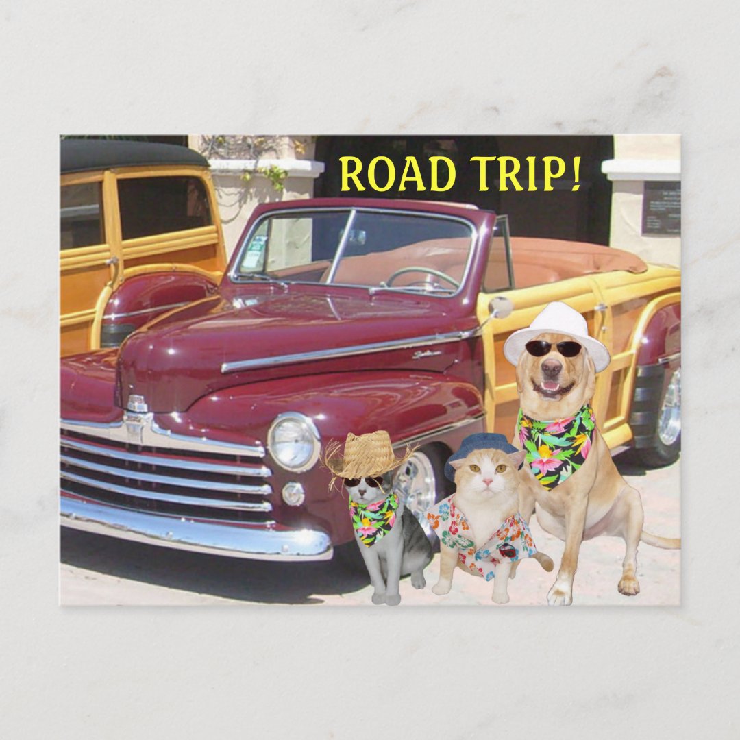 road trip postcard