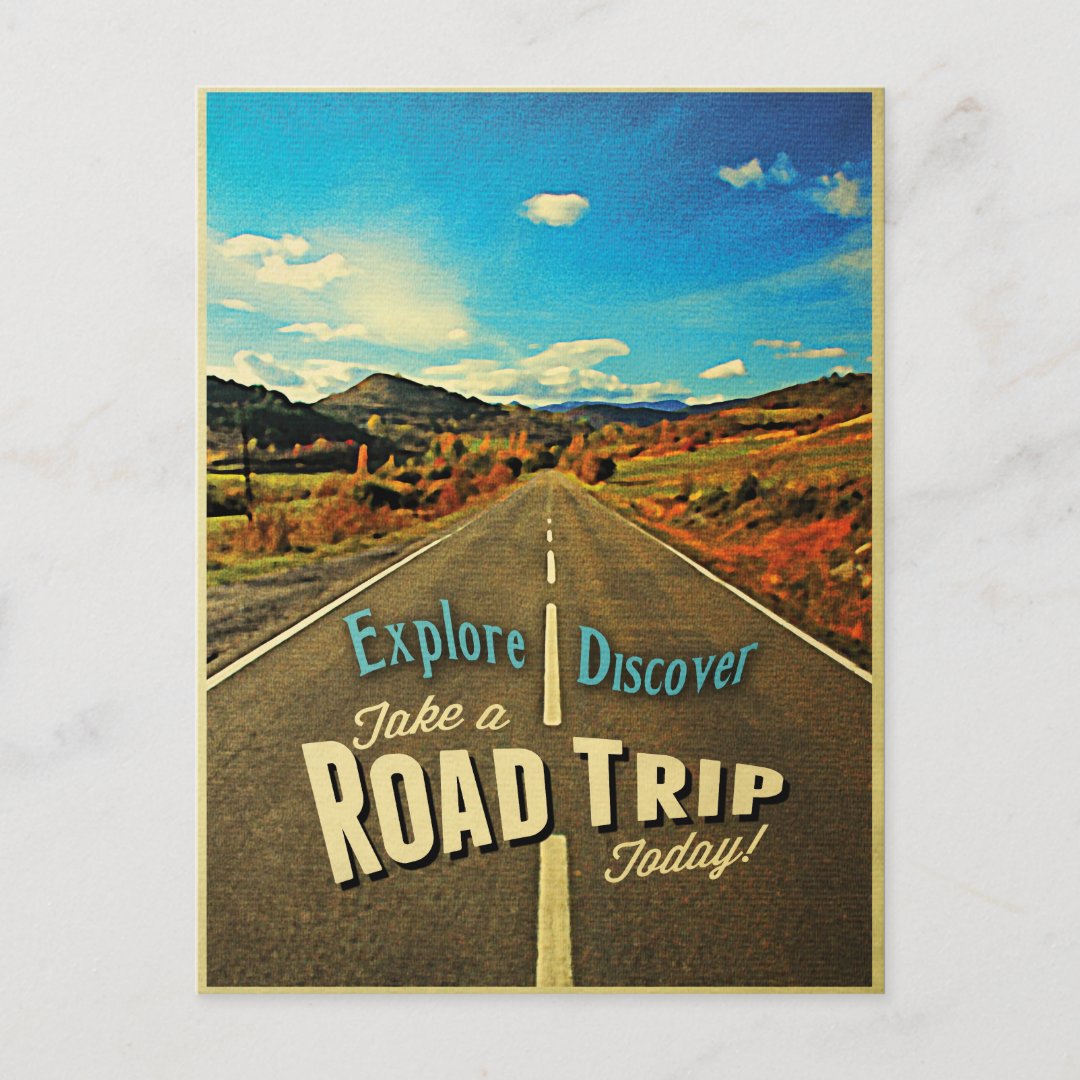 road trip postcard