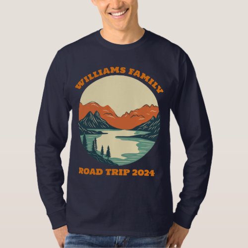 Road Trip Sunset  Family Reunion Long Sleeve T_Shirt