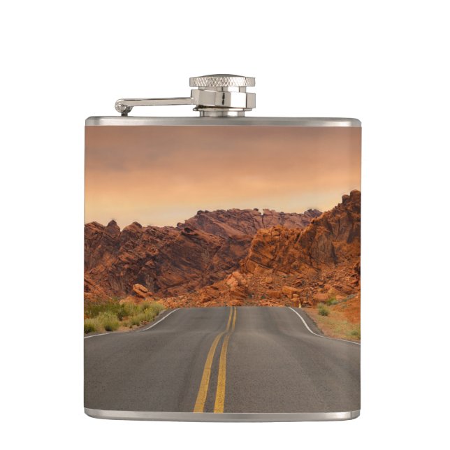 Road trip sunset flask (Front)