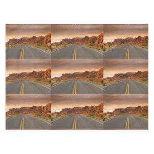 Road trip sunset tablecloth