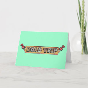 Road Trip Travel Letterpress Thank You Card
