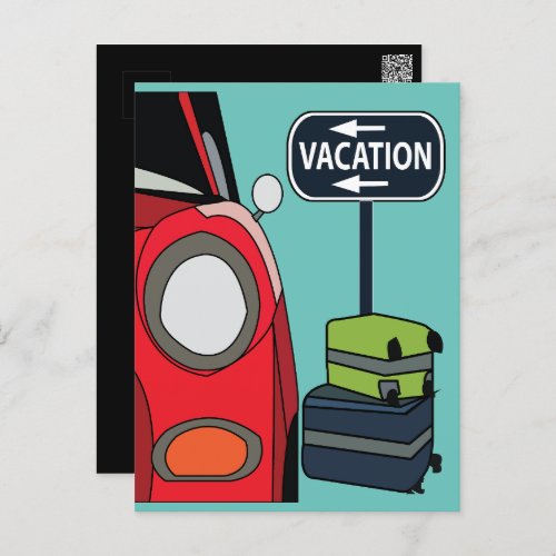 Road Trip Travel Vacation Postcard