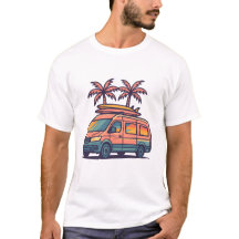 Road Trip Vibes Camper Van Vacation T-Shirt