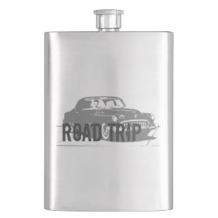 Road Trip Vintage Car Flask