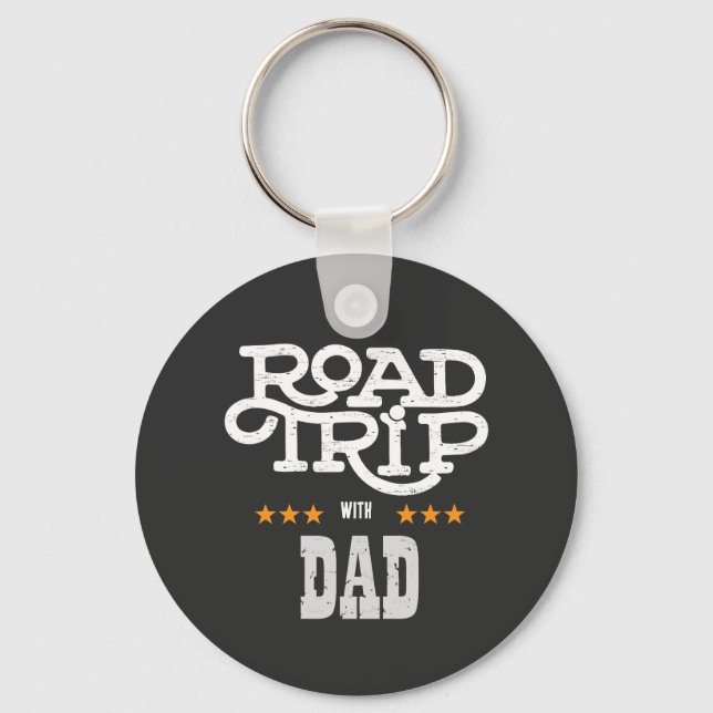 Road Trip with Dad Keychain (Front)