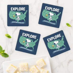 Road Trippin Peanuts Explore Coaster Set