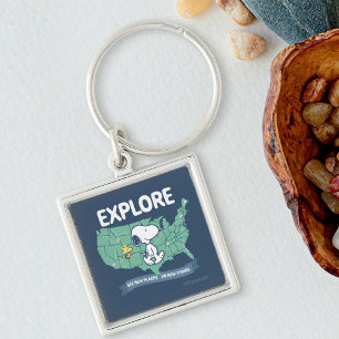 Road Trippin   Peanuts Explore Keychain