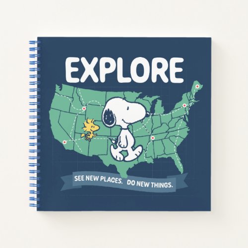 Road Trippin  Peanuts Explore Notebook