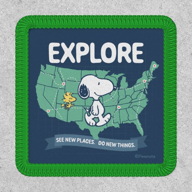Road Trippin | Peanuts Explore Patch (Front)