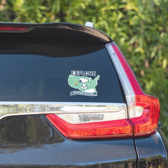 Road Trippin | Peanuts Explore Sticker (Car Side)