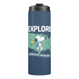 Road Trippin Peanuts Explore Thermal Tumbler