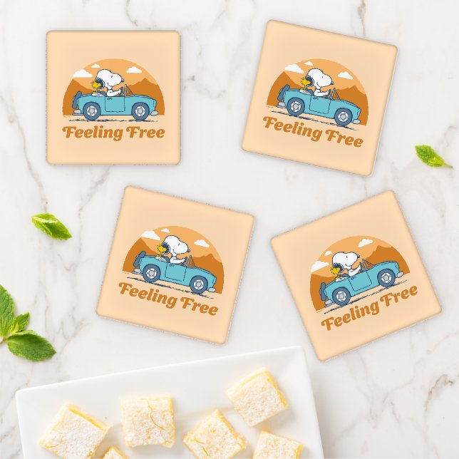Road Trippin | Peanuts Feeling Free Coaster Set (In Situ)