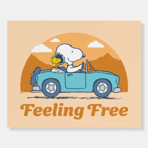 Road Trippin Peanuts Feeling Free Foam Board