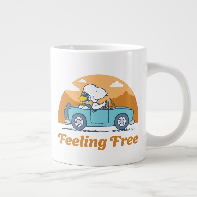 Road Trippin | Peanuts Feeling Free Giant Coffee Mug (Right)
