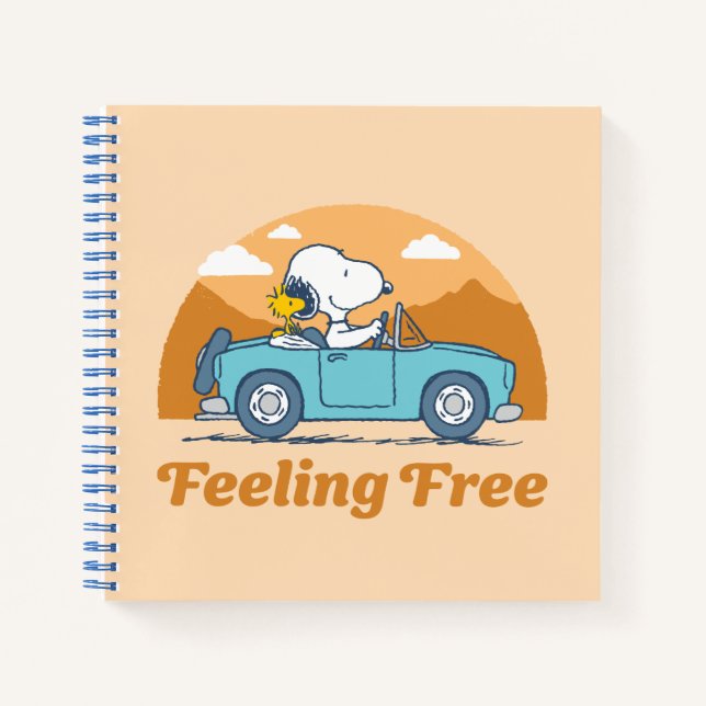 Road Trippin | Peanuts Feeling Free Notebook (Front)