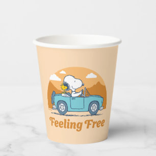Road Trippin Peanuts Feeling Free Paper Cups