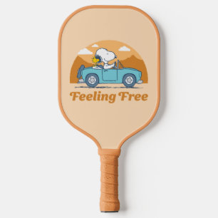 Road Trippin Peanuts Feeling Free Pickleball Paddle