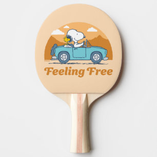 Road Trippin   Peanuts Feeling Free Ping Pong Paddle
