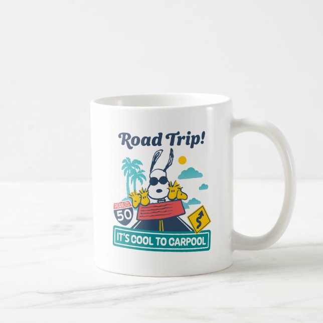 Road Trippin | Peanuts It's Cool To Carpool Coffee Mug (Right)