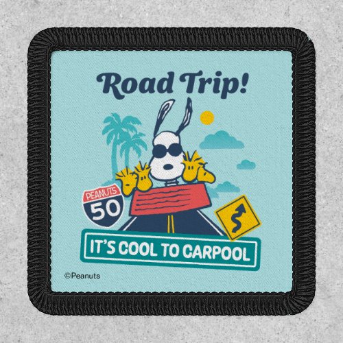 Road Trippin  Peanuts Its Cool To Carpool Patch