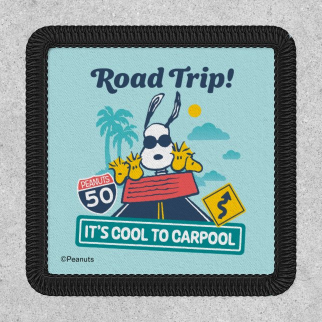 Road Trippin | Peanuts It's Cool To Carpool Patch (Front)