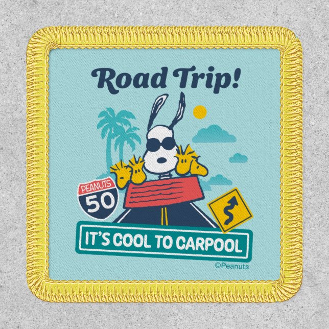 Road Trippin | Peanuts It's Cool To Carpool Patch (Front)
