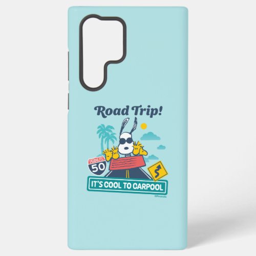 Road Trippin  Peanuts Its Cool To Carpool Samsung Galaxy S22 Ultra Case