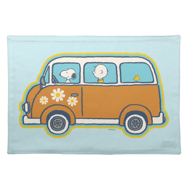 Road Trippin | Peanuts Road Trip Van Cloth Placemat (Front)