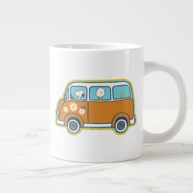 Road Trippin | Peanuts Road Trip Van Giant Coffee Mug (Right)