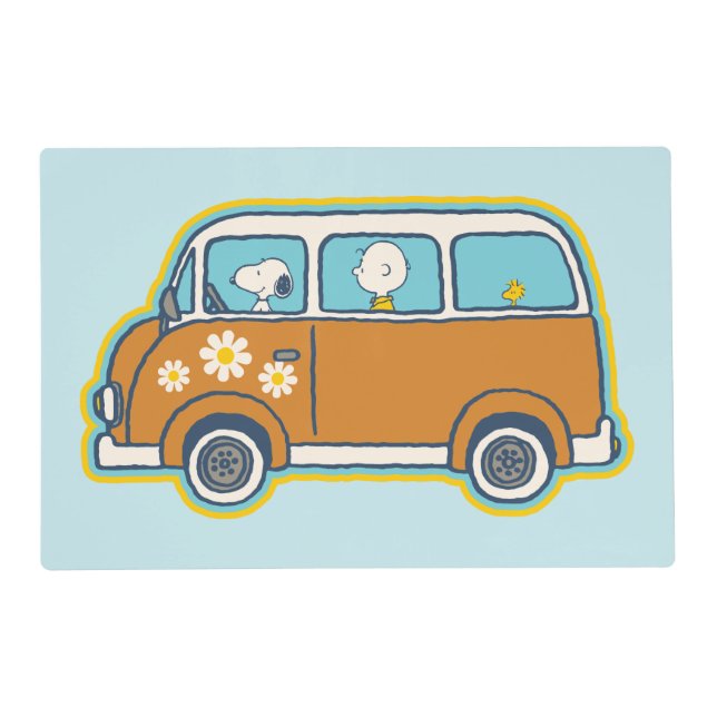 Road Trippin | Peanuts Road Trip Van Placemat (Front)