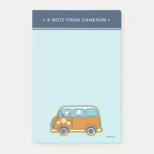 Road Trippin Peanuts Road Trip Van Post-it Notes