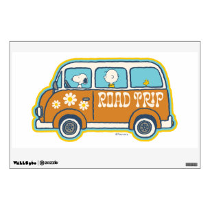 Road Trippin Peanuts Road Trip Van Wall Decal