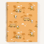 Road Trippin | Peanuts Snoopy Beach Pattern Notebook