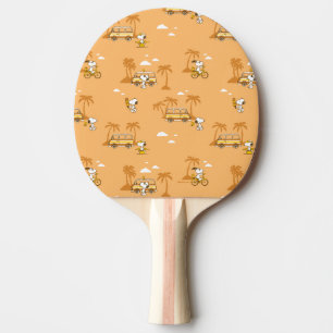 Road Trippin   Peanuts Snoopy Beach Pattern Ping Pong Paddle