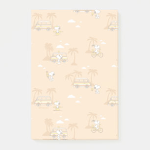 Road Trippin Peanuts Snoopy Beach Pattern Post-it Notes