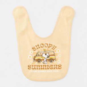 Road Trippin Peanuts Snoopy Summers Baby Bib