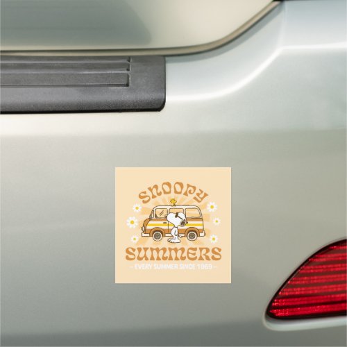 Road Trippin  Peanuts Snoopy Summers Car Magnet